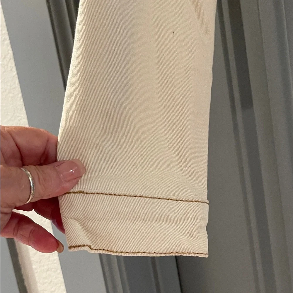 American Eagle Outfitters Light Tan Denim Jacket - Picture 4 of 12